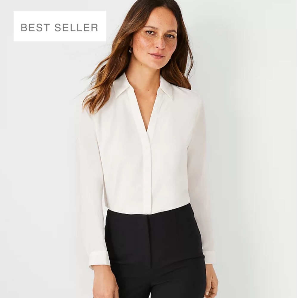Ann Taylor Essential Shirt White